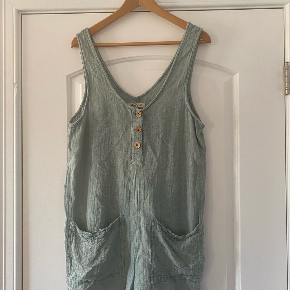 Summer linen romper